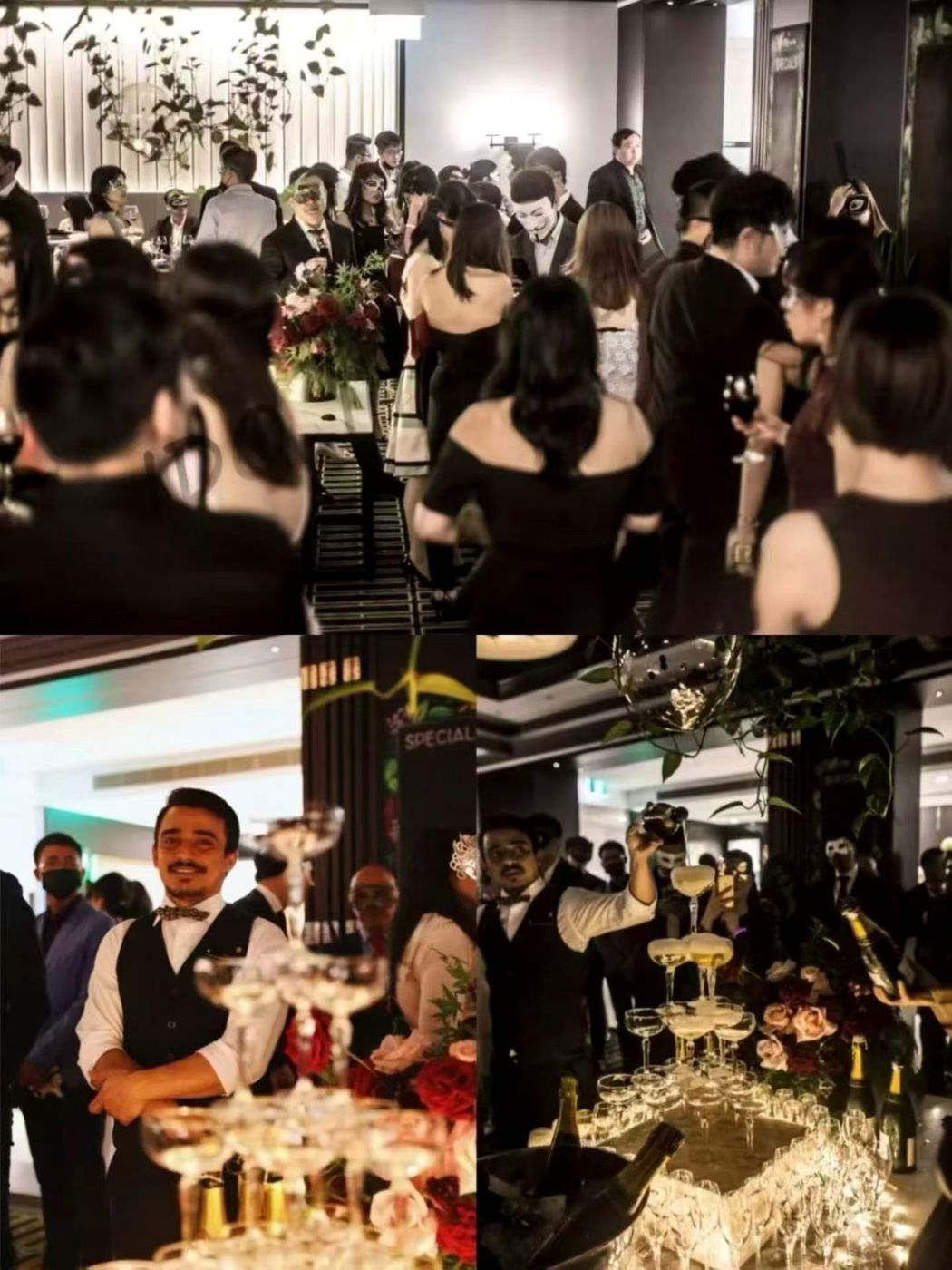 IDO 会员活动 香槟塔